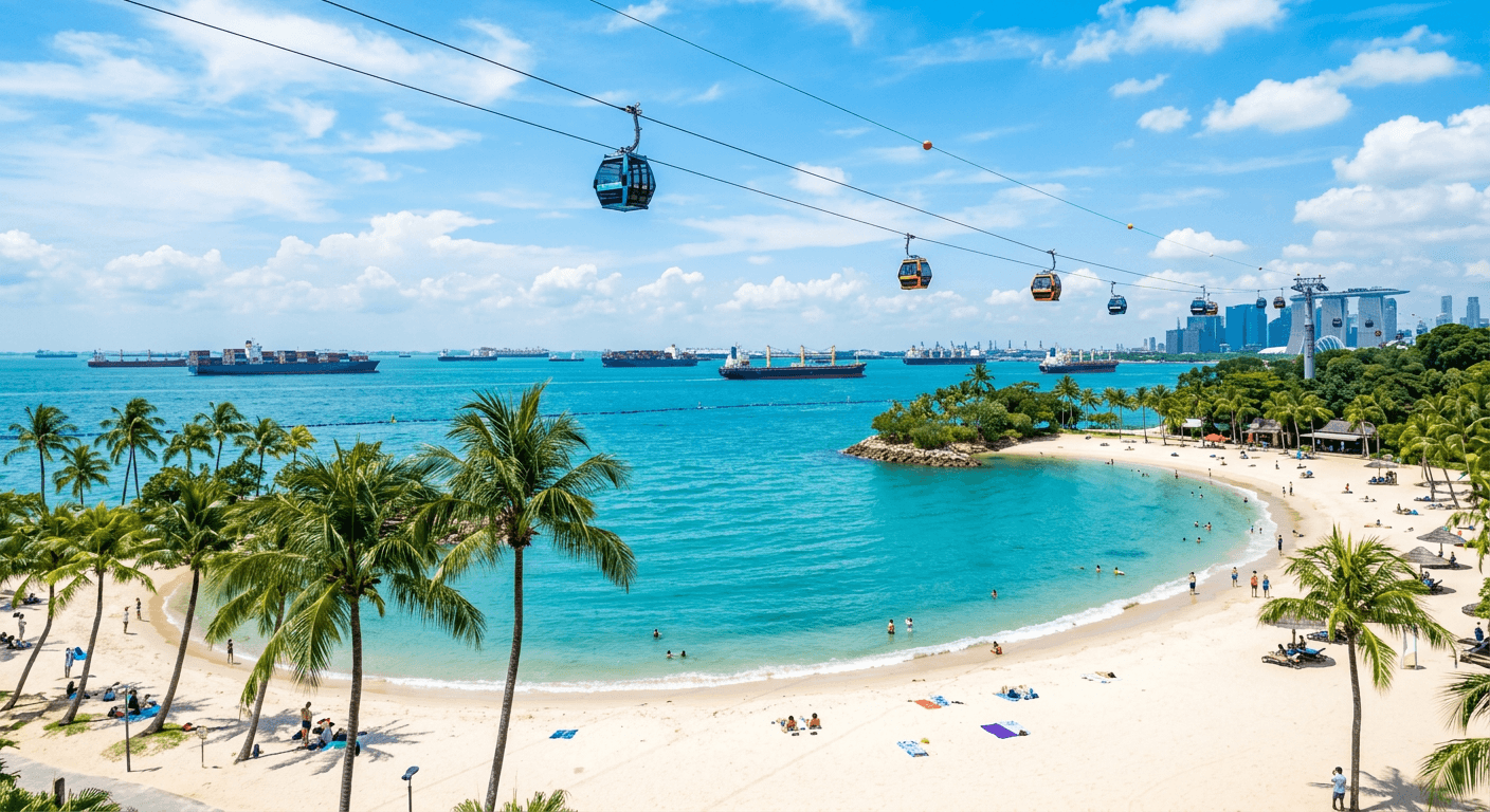 Beach on Sentosa Island